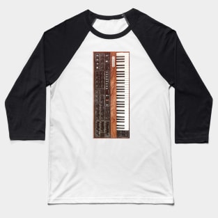 Vintage 70s Keyboard Synthesizer Baseball T-Shirt